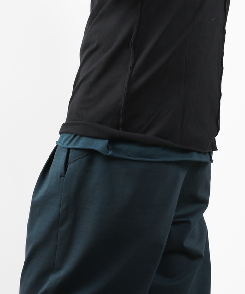 ATTACHMENT（アタッチメント）の「80/2 TIGHT TENSION JERSEY LAYERED TEE（Tシャツ/カットソー・メンズ・ブラック/グレー系その他/ダークグリーン/ライトグレー/ダークブルー・2/3/1/4）」の22枚目の写真