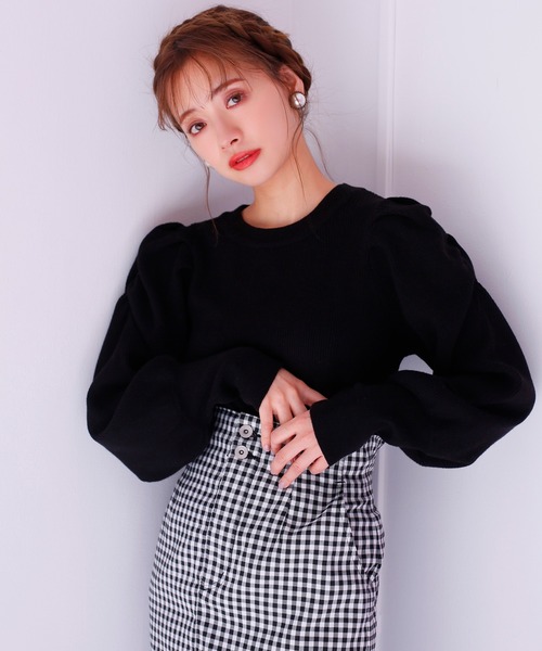 one after another NICE CLAUP（ワンアフターアナザーナイスクラップ）の「マーメイドデニムスカート(ZOZOTOWN限定Sサイズあり)（スカート・レディース・アイボリー/ネイビー/チェック/ブルー・FREE/SMALL）」の11枚目の写真