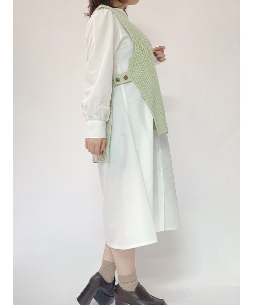 セール Oneway ベルト付きフレアブラウスop ワンピース One Way ワンウェイ のファッション通販 Zozotown