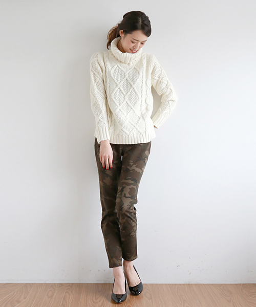 BEAMS LIGHTS Women's（ビームスライツ ウィメンズ）の「BEAMS LIGHTS / バイオカモフラパンツ（その他パンツ・レディース・チャコールグレー/カーキ・40/36/38）」の22枚目の写真