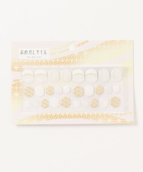 カヤ(カヤ)の「【カヤ】おめかしジェル風ネイルシール(ネイルシール/ネイルチップ・レディース・ホワイト/レッド/インディゴブルー/桜/アクア/スモークピンク/イエロー/バイオレット/ブラック・FREE)」の2枚目の写真