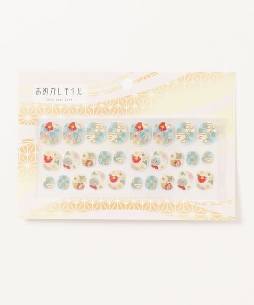 カヤ(カヤ)の「【カヤ】おめかしジェル風ネイルシール(ネイルシール/ネイルチップ・レディース・ホワイト/レッド/インディゴブルー/桜/アクア/スモークピンク/イエロー/バイオレット/ブラック・FREE)」の4枚目の写真