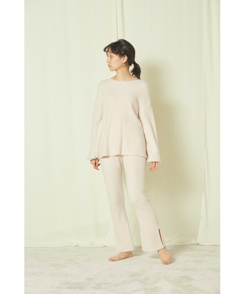 SNIDEL HOME Creamy Touch ロングパンツ　アイボリー　美品 SNIDEL HOME（スナイデルホーム）の「【Creamy Touch】ロング