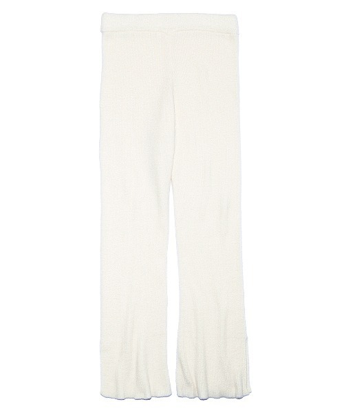 SNIDEL HOME Creamy Touch ロングパンツ　アイボリー　美品 SNIDEL HOME（スナイデルホーム）の「Creamy Touchリブニット