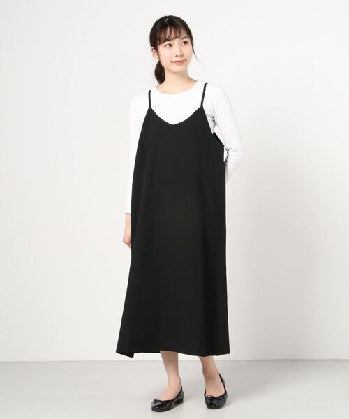 ムラサキスポーツ(ムラサキスポーツ)の「RIKKA FEMME/リッカファム ワンピース R21SS206(ワンピース・レディース・ブラック/ブラウン・FREE)」の2枚目の写真