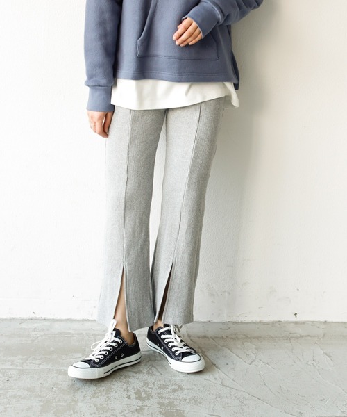 Auntie Rosa Holiday（アンティローザホリデー）の「フロントスリットリブパンツ【セットアップ対応】（その他パンツ・レディース・ナチュラル/グレー/ブラック/モカ/グリーン・FREE/MEDIUM）」の16枚目の写真
