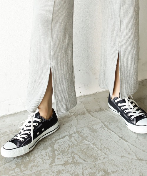 Auntie Rosa Holiday（アンティローザホリデー）の「フロントスリットリブパンツ【セットアップ対応】（その他パンツ・レディース・ナチュラル/グレー/ブラック/モカ/グリーン・FREE/MEDIUM）」の9枚目の写真