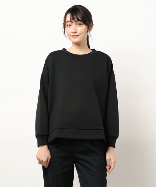 KOBE LETTUCE(コウベレタス)の「ダンボールサイドスリットプルオーバー(スウェット・レディース・グレイッシュベージュ/ブルー系その他/ブラック/イエロー/ライトピンク/ホワイト系その他・FREE)」の3枚目の写真