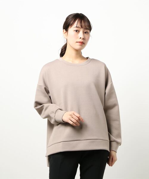 KOBE LETTUCE(コウベレタス)の「ダンボールサイドスリットプルオーバー(スウェット・レディース・グレイッシュベージュ/ブルー系その他/ブラック/イエロー/ライトピンク/ホワイト系その他・FREE)」の18枚目の写真