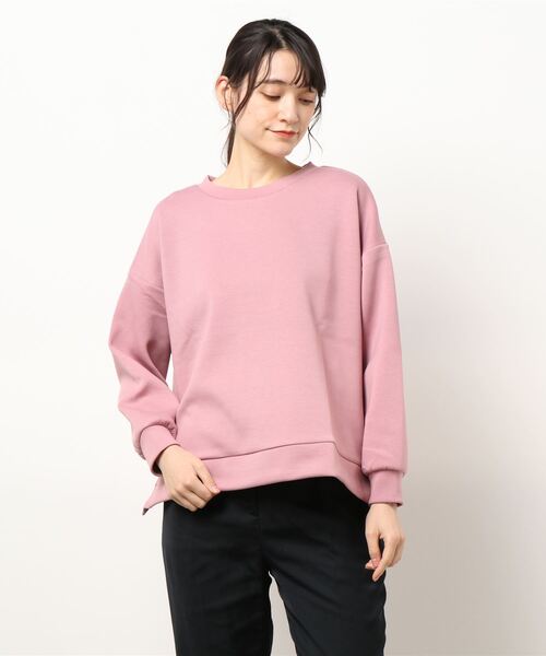 KOBE LETTUCE(コウベレタス)の「ダンボールサイドスリットプルオーバー(スウェット・レディース・グレイッシュベージュ/ブルー系その他/ブラック/イエロー/ライトピンク/ホワイト系その他・FREE)」の8枚目の写真