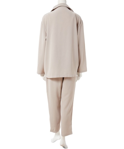 fifth（フィフス）の「ジャケット×イージーパンツセットアップ（セットアップ・レディース・スモークピンク/グレイッシュベージュ・MEDIUM）」の4枚目の写真