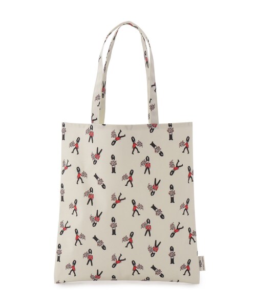 LAURA ASHLEY(ローラアシュレイ)の「ヴィンテージソルジャー柄トートバッグ(トートバッグ・レディース・ホワイト系1/ネイビー系・00)」の1枚目の写真