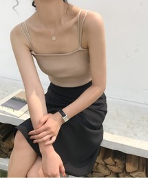 ダブルストラップキャミソール