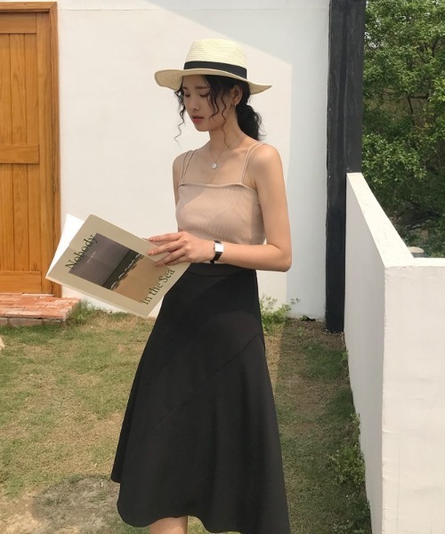yuue' ( wear )(ユーイ)の「ダブルストラップキャミソール(キャミソール・レディース・ブラック/ブラウン/イエロー/グリーン/ホワイト/ベージュ/グレー・FREE)」の20枚目の写真