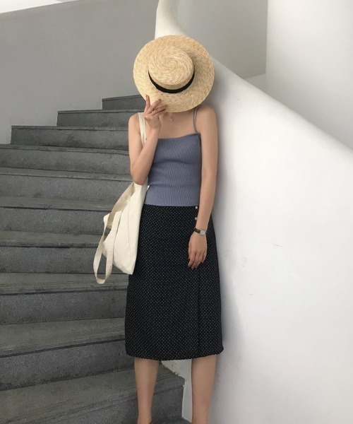 yuue' ( wear )(ユーイ)の「ダブルストラップキャミソール(キャミソール・レディース・ブラック/ブラウン/イエロー/グリーン/ホワイト/ベージュ/グレー・FREE)」の16枚目の写真