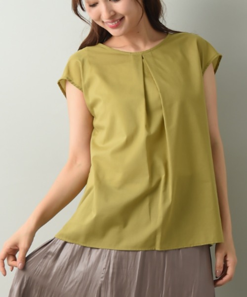 INTERPLANET(インタープラネット)の「TCボイルローンBACKフリルブラウス(シャツ/ブラウス・レディース・ブラック/イエロー/サックスブルー/ライトグレー・FREE)」の7枚目の写真