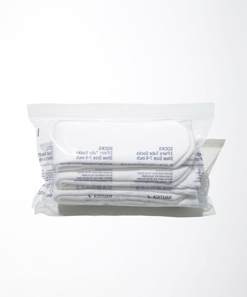 NAUTICA(ノーティカ)の「NAUTICA/ノーティカ 3-Pack Socks/3パックソックス(ソックス/靴下・メンズ・ホワイト・フリ-)」の7枚目の写真