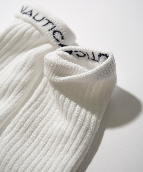 NAUTICA(ノーティカ)の「NAUTICA/ノーティカ 3-Pack Socks/3パックソックス(ソックス/靴下・メンズ・ホワイト・フリ-)」の3枚目の写真