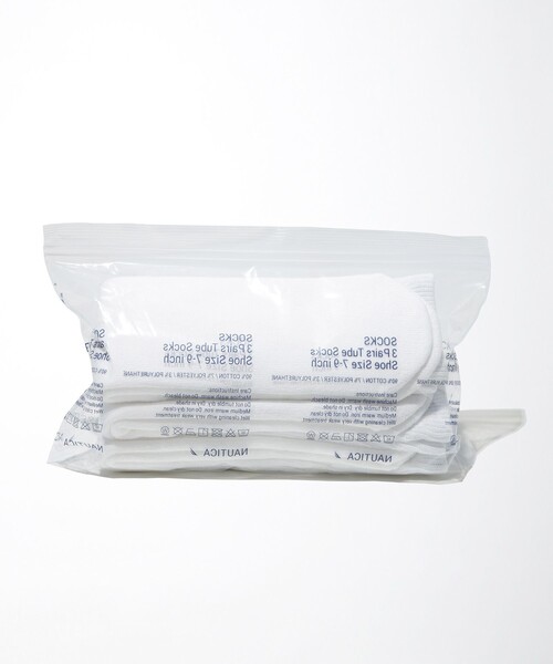 NAUTICA(ノーティカ)の「NAUTICA/ノーティカ 3-Pack Socks/3パックソックス(ソックス/靴下・メンズ・ホワイト・フリ-)」の8枚目の写真