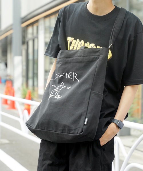 セール】TOTE SHOULDER L BAG/THRASHER スラッシャートートバッグ