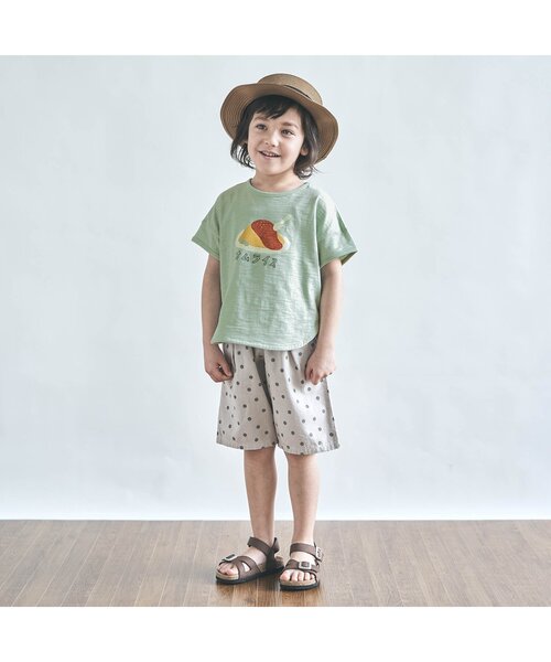 apres les cours（アプレレクール）の「3柄食べ物Tシャツ（Tシャツ/カットソー・キッズ・オレンジ/ミント/イエロー・100/110/90/120/80/130/140）」の16枚目の写真