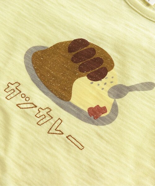 apres les cours（アプレレクール）の「3柄食べ物Tシャツ（Tシャツ/カットソー・キッズ・オレンジ/ミント/イエロー・100/110/90/120/80/130/140）」の4枚目の写真