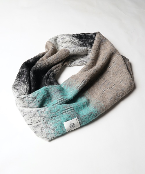 bedsidedrama（ベットサイドドラマ）の「2021秋冬 Winter Sky Snood（ネックウォーマー/スヌード・レディース・オレンジ系その他/グリーン系その他・1）」の4枚目の写真