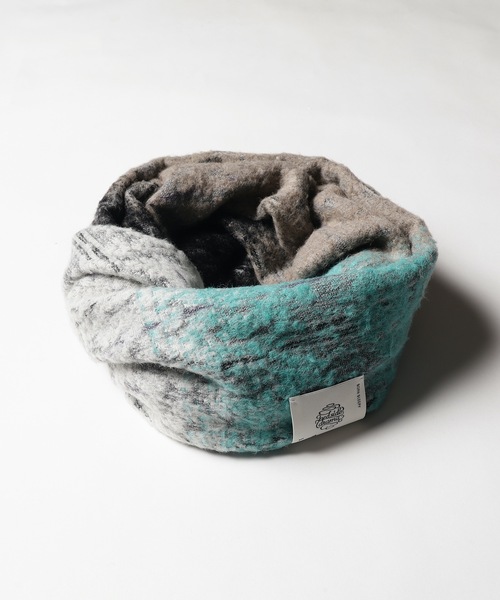 bedsidedrama（ベットサイドドラマ）の「2021秋冬 Winter Sky Snood（ネックウォーマー/スヌード・レディース・オレンジ系その他/グリーン系その他・1）」の5枚目の写真