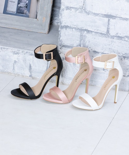 Anuenue（アヌエヌエ）の「シルクサテン ベルトストラップサンダル（サンダル・レディース・ホワイト/ピンク/ブラック・22.5cm/23.5cm/24.5cm/23.0cm/24.0cm/25.0cm）」の8枚目の写真