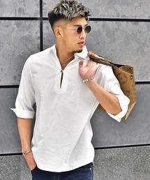 JOKER | 【JOKER】綿パナマ7分袖カプリシャツ 夏服(シャツ/ブラウス)