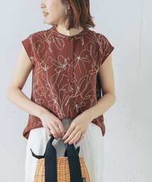 URBAN RESEARCH ROSSO | ラインアートプリントフレンチブラウス(シャツ/ブラウス)