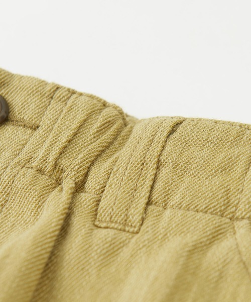 CUBE SUGAR(キューブシュガー)の「スラブツイル ボタンフロント カーゴパンツ(カーゴパンツ・レディース・チャコールグレー/パープル/イエロー・S/M)」の8枚目の写真