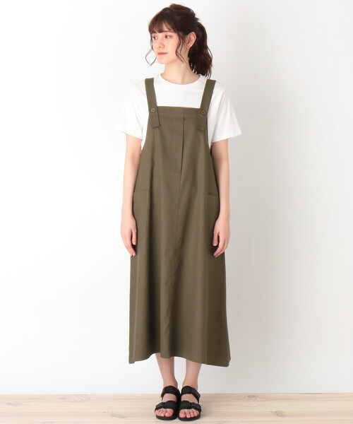 Cutie Blonde（キューティーブロンド）の「◆【S-L】ワークジャンパースカート（スカート・レディース・ブラック/ベージュ/カーキ・03/01/02）」の11枚目の写真