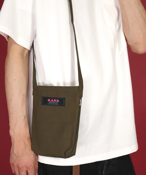 H.A.N.D.（エイチエーエヌディー）の「[H.A.N.D. / エイチエーエヌディー]　US TENT-CLOTH POUCH（ショルダーバッグ・メンズ・オリーブ・FREE）」の11枚目の写真