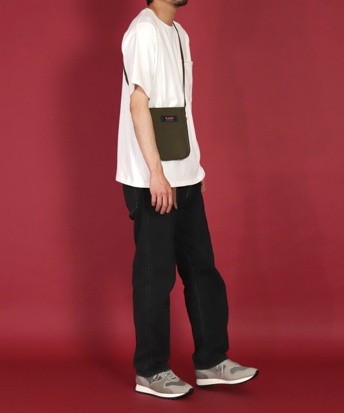 H.A.N.D.（エイチエーエヌディー）の「[H.A.N.D. / エイチエーエヌディー]　US TENT-CLOTH POUCH（ショルダーバッグ・メンズ・オリーブ・FREE）」の13枚目の写真