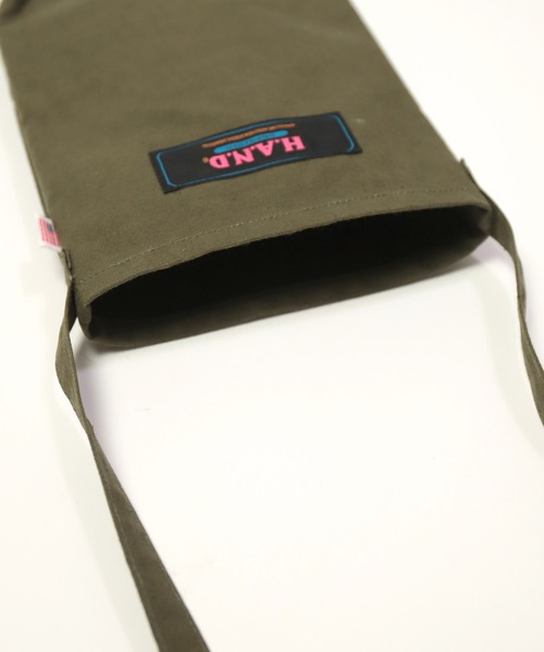 H.A.N.D.（エイチエーエヌディー）の「[H.A.N.D. / エイチエーエヌディー]　US TENT-CLOTH POUCH（ショルダーバッグ・メンズ・オリーブ・FREE）」の6枚目の写真