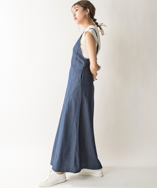 MILLION CARATS（ミリオンカラッツ）の「【STYLE4】2WAYデニムキャミワンピース（ワンピース・レディース・ブルー/インディゴブルー・FREE）」の4枚目の写真