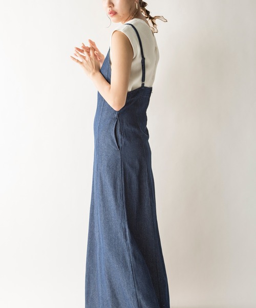 MILLION CARATS（ミリオンカラッツ）の「【STYLE4】2WAYデニムキャミワンピース（ワンピース・レディース・ブルー/インディゴブルー・FREE）」の13枚目の写真