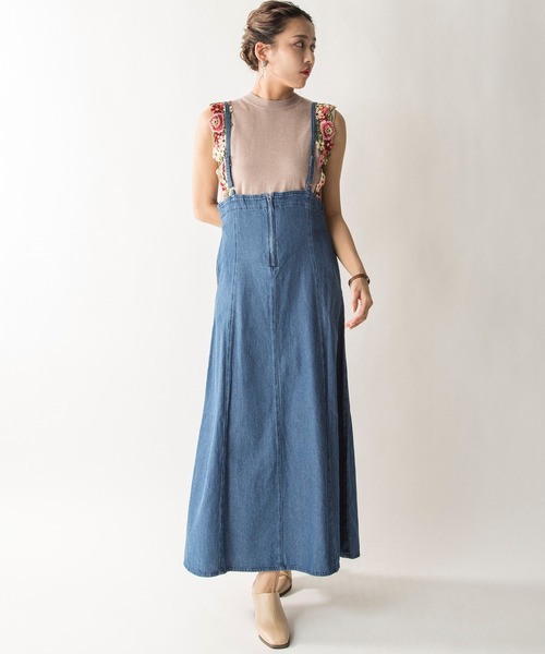 MILLION CARATS（ミリオンカラッツ）の「【STYLE4】2WAYデニムキャミワンピース（ワンピース・レディース・ブルー/インディゴブルー・FREE）」の15枚目の写真