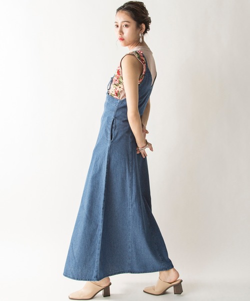 MILLION CARATS（ミリオンカラッツ）の「【STYLE4】2WAYデニムキャミワンピース（ワンピース・レディース・ブルー/インディゴブルー・FREE）」の16枚目の写真