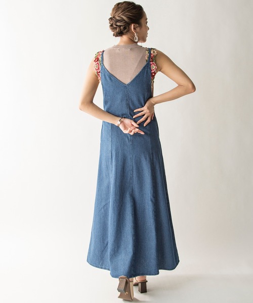MILLION CARATS（ミリオンカラッツ）の「【STYLE4】2WAYデニムキャミワンピース（ワンピース・レディース・ブルー/インディゴブルー・FREE）」の17枚目の写真