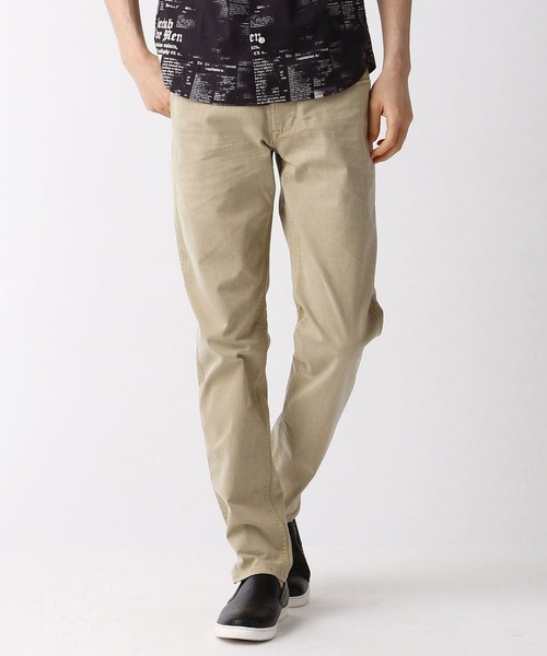 NICOLE CLUB FOR MEN(ニコルクラブフォーメン)の「スリムカラーパンツ(その他パンツ・メンズ・サックスブルー/ブラック/ホワイト/ベージュ・X-LARGE/LARGE/SMALL/MEDIUM)」の3枚目の写真