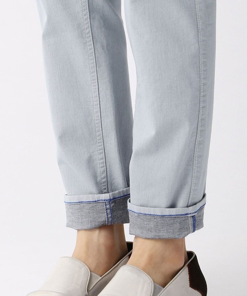 NICOLE CLUB FOR MEN(ニコルクラブフォーメン)の「スリムカラーパンツ(その他パンツ・メンズ・サックスブルー/ブラック/ホワイト/ベージュ・X-LARGE/LARGE/SMALL/MEDIUM)」の5枚目の写真