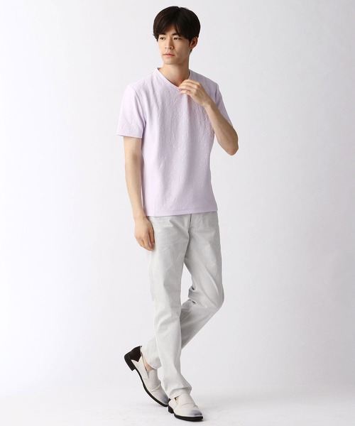 NICOLE CLUB FOR MEN(ニコルクラブフォーメン)の「スリムカラーパンツ(その他パンツ・メンズ・サックスブルー/ブラック/ホワイト/ベージュ・X-LARGE/LARGE/SMALL/MEDIUM)」の7枚目の写真