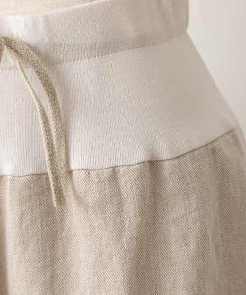 BEARDSLEY（ビアズリー）の「リネンツイルパンツ（その他パンツ・レディース・ベージュ/ネイビー・FREE）」の11枚目の写真