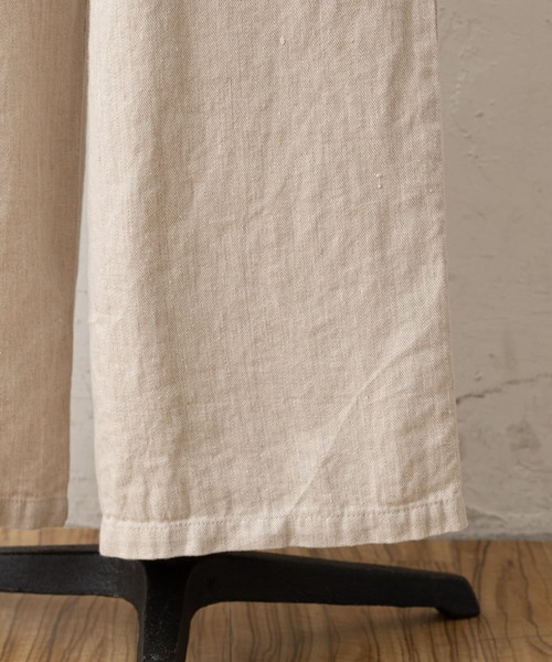 BEARDSLEY（ビアズリー）の「リネンツイルパンツ（その他パンツ・レディース・ベージュ/ネイビー・FREE）」の12枚目の写真