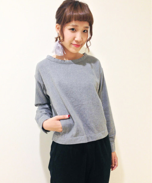 Kastane(カスタネ)の「【Kastane】無地シャツプルオーバー(シャツ/ブラウス・レディース・グレー/ホワイト・FREE)」の11枚目の写真