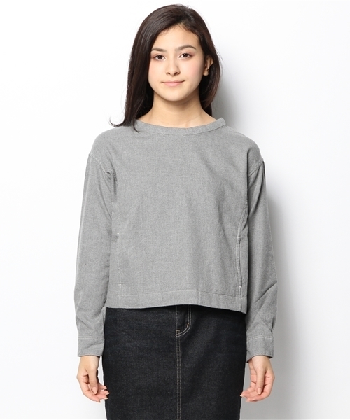 Kastane(カスタネ)の「【Kastane】無地シャツプルオーバー(シャツ/ブラウス・レディース・グレー/ホワイト・FREE)」の3枚目の写真