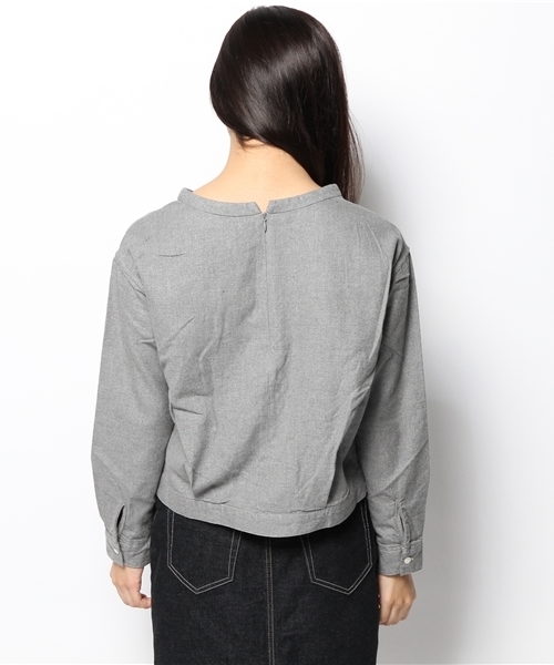 Kastane(カスタネ)の「【Kastane】無地シャツプルオーバー(シャツ/ブラウス・レディース・グレー/ホワイト・FREE)」の5枚目の写真