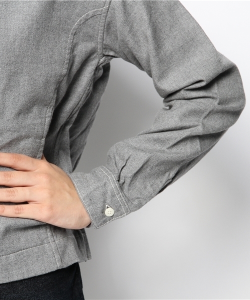 Kastane(カスタネ)の「【Kastane】無地シャツプルオーバー(シャツ/ブラウス・レディース・グレー/ホワイト・FREE)」の8枚目の写真